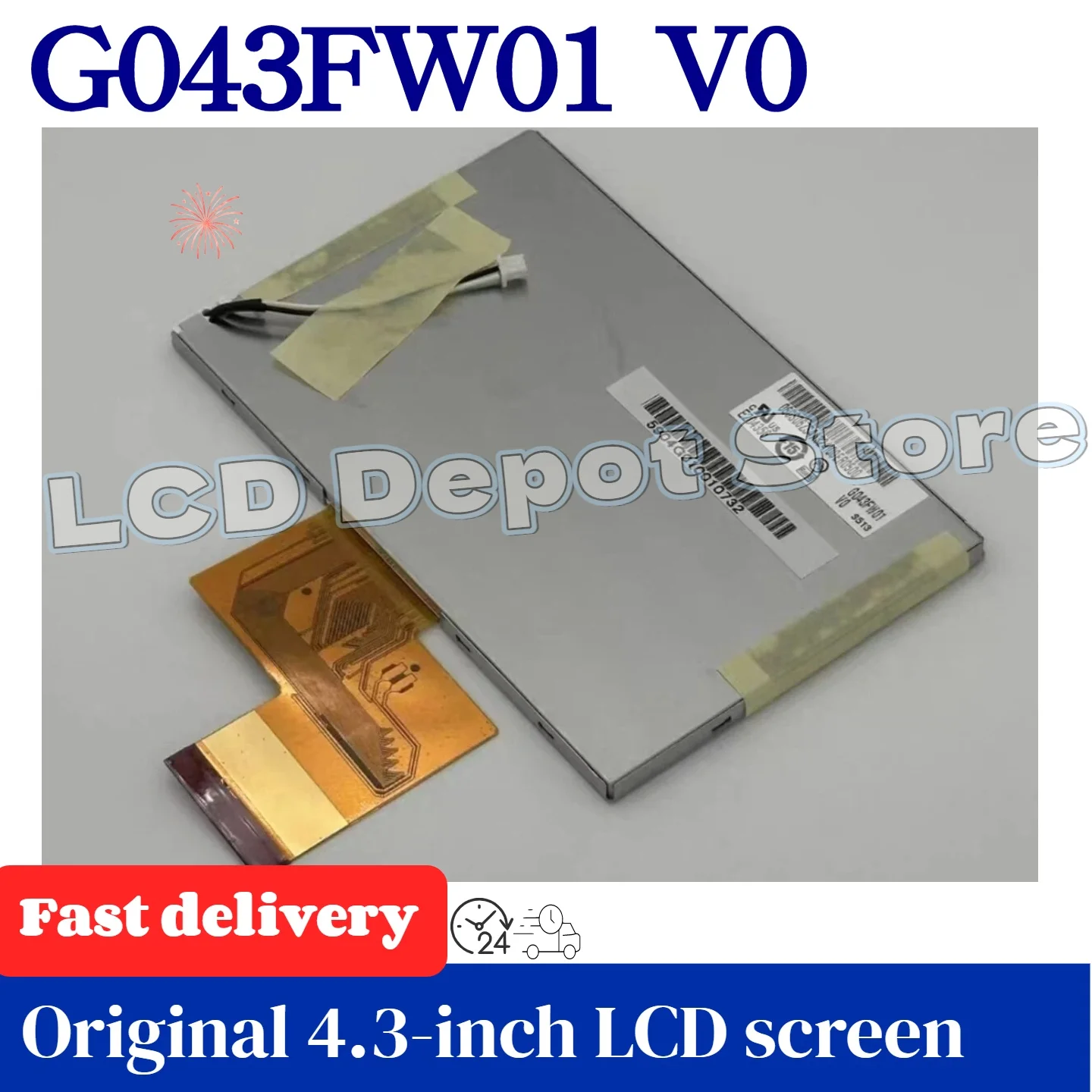 G043Fw01 V0 Совершенно новый оригинальный 4,3-дюймовый ЖК-дисплей
G043Fw01 V0 Совершенно новый оригинальный 4,3-дюймовый ЖК-дисплей