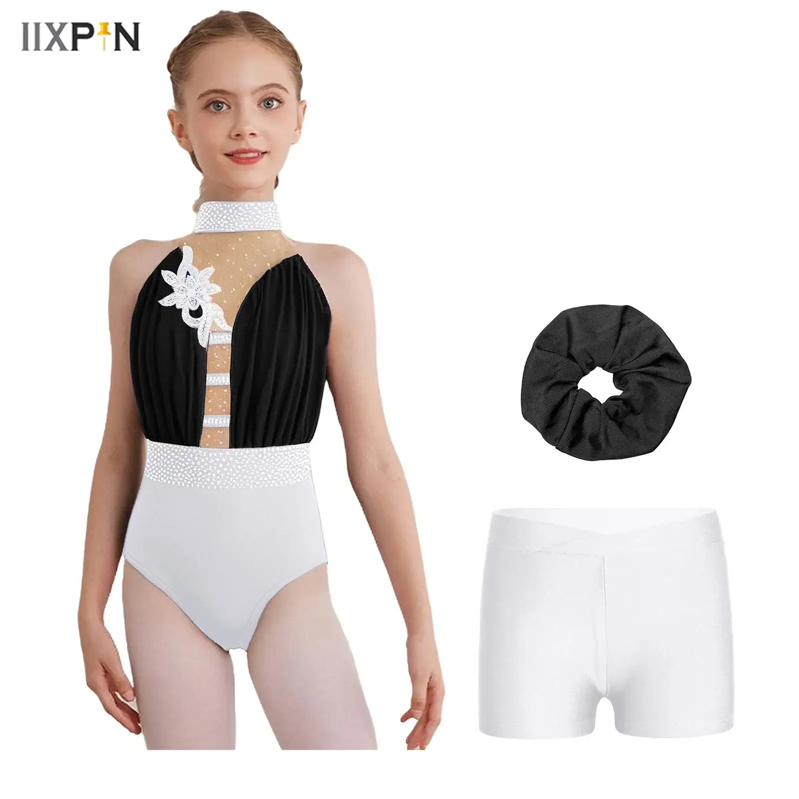 Kid Girls Ballet Dance Clothes Set Sleeveless Applique Rhinestones Acrobatics Rhythmic Gymnastics Leotard with Shorts for Sport
Kid Girls Ballet Dance Clothes Set Sleeveless Applique Rhinestones Acrobatics Rhythmic Gymnastics Leotard with Shorts for Sport