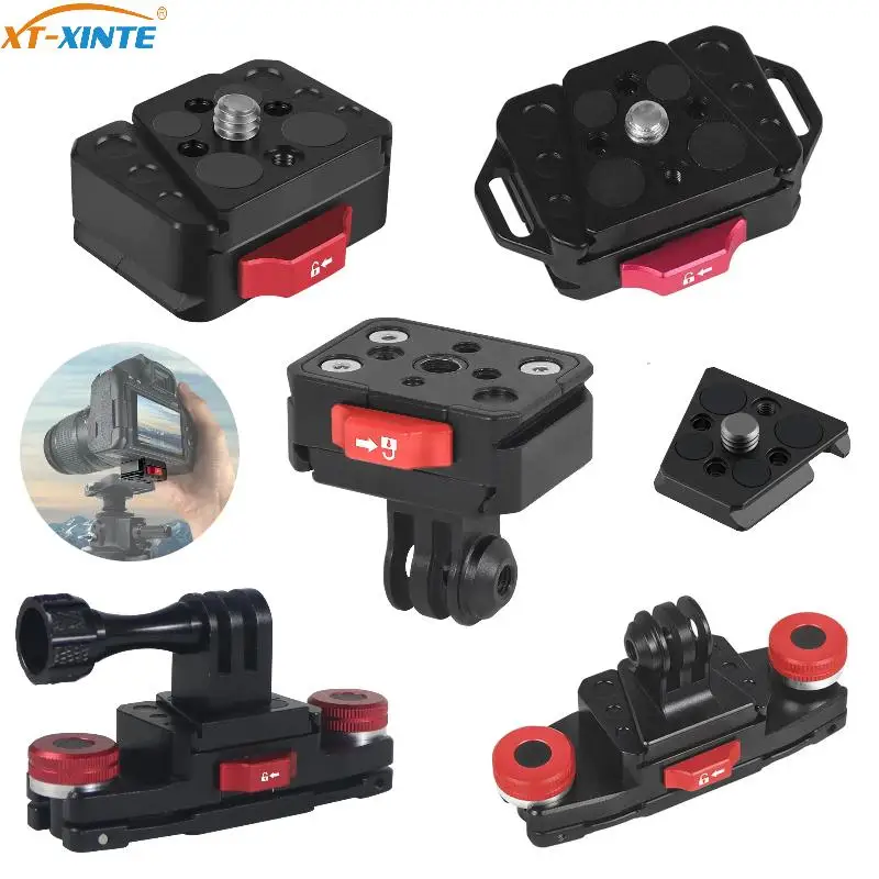 Быстросъемная пластина, крепление-стабилизатор, переключатель быстрой вставки, адаптер для штатива для Gopro Insta360 Osmo, карманная подставка, зажим для рюкзака
Быстросъемная пластина, крепление-стабилизатор, переключатель быстрой вставки, адаптер для штатива для Gopro Insta360 Osmo, карманная подставка, зажим для рюкзака