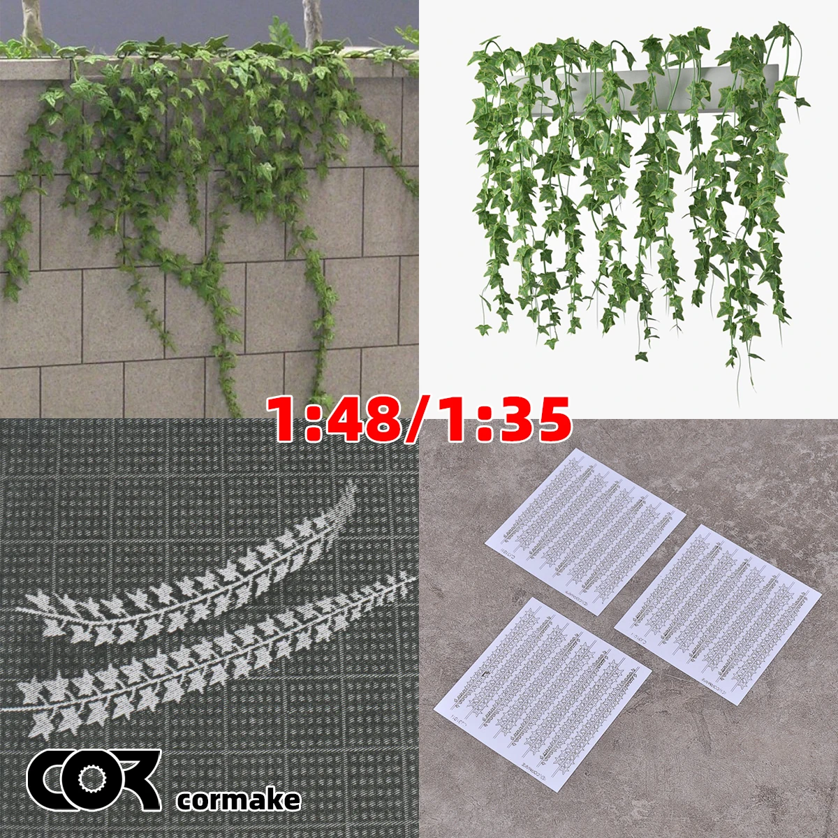 Scale model kit Building plant leaf ivy creepers Boston ivy Virginia creeper sand table diorama models 1/32 1:35 1/48
Scale model kit Building plant leaf ivy creepers Boston ivy Virginia creeper sand table diorama models 1/32 1:35 1/48