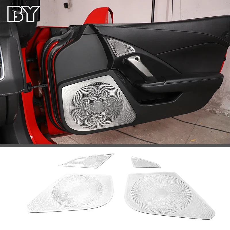 For Chevrolet Corvette C7 2014-2019 Accessories 4PCS Stainless Steel Car Door Speakers Stereo Decorate Cover Speaker Trim Cover
For Chevrolet Corvette C7 2014-2019 Accessories 4PCS Stainless Steel Car Door Speakers Stereo Decorate Cover Speaker Trim Cover