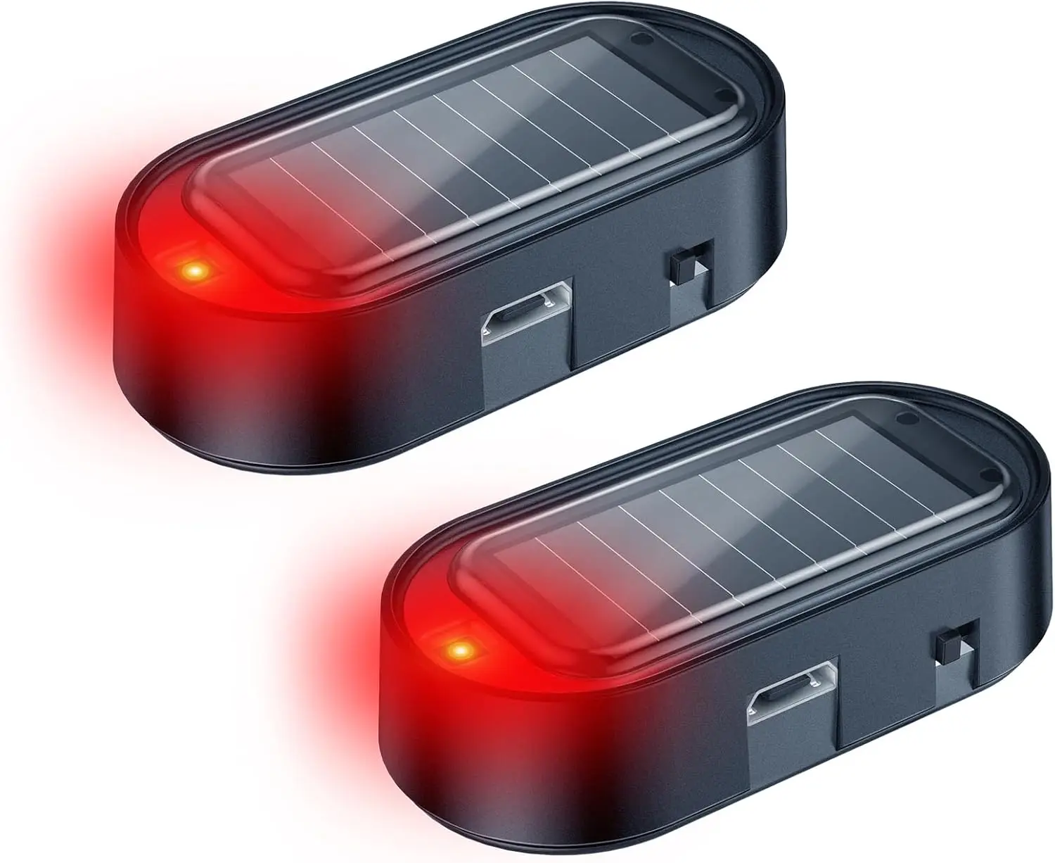 ELECTOP Stylish Portable Car Security Utility Tool - Solar Dummy Alarm Light, LED Flashing USB Charging 2PCS (Red)
ELECTOP Stylish Portable Car Security Utility Tool - Solar Dummy Alarm Light, LED Flashing USB Charging 2PCS (Red)