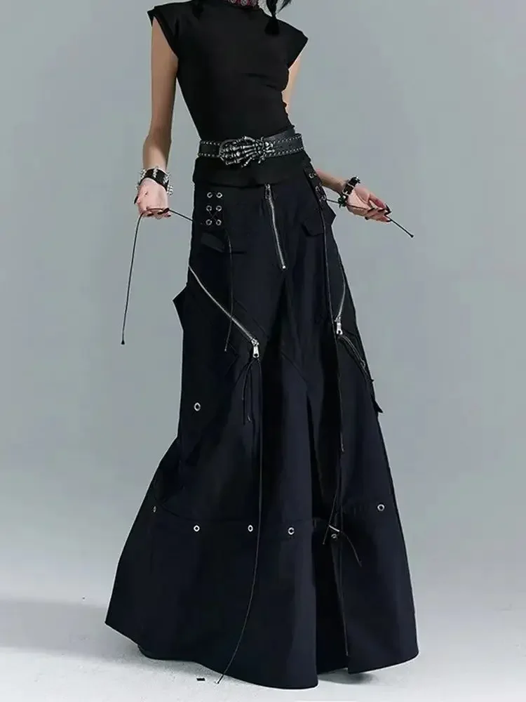 American Streetwear Punk Dark Black Skirts 2025 Fashion Lazy New Skirt for Women Y2k High Waist Vintage Loose Faldas Mujer
American Streetwear Punk Dark Black Skirts 2025 Fashion Lazy New Skirt for Women Y2k High Waist Vintage Loose Faldas Mujer