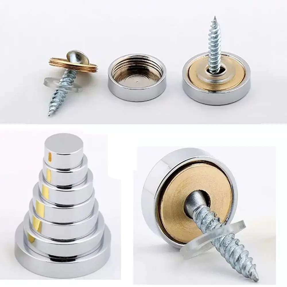 4Pcs Screws Decorative Cap 10-25mm Flat Mirror Fixing Nails Advertising Board Glass Wardrobes Decoration Screw Cover Fasteners
4Pcs Screws Decorative Cap 10-25mm Flat Mirror Fixing Nails Advertising Board Glass Wardrobes Decoration Screw Cover Fasteners