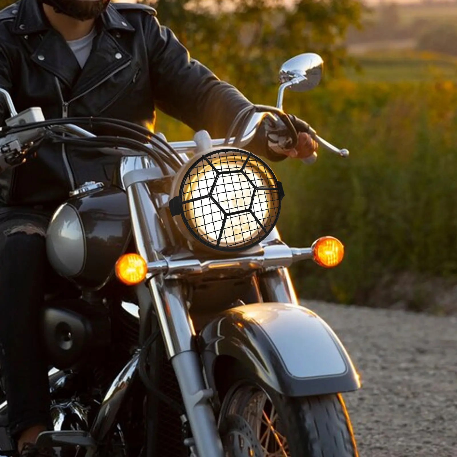 Motorcycle Headlight Protector Guard Mesh Design Headlight Grill Cover for Enhanced Style Protection Durability Easy Setup
Motorcycle Headlight Protector Guard Mesh Design Headlight Grill Cover for Enhanced Style Protection Durability Easy Setup