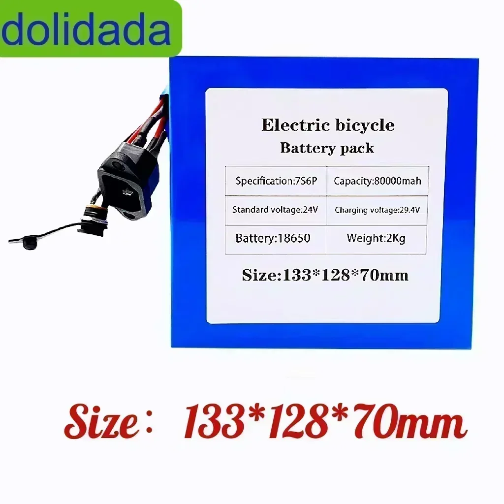 Exceptional Brand - New 7S6P 24V 80000mAh 1000W Lithium Battery - Tailored for Electric Bicycles and Wheelchairs
Exceptional Brand - New 7S6P 24V 80000mAh 1000W Lithium Battery - Tailored for Electric Bicycles and Wheelchairs
