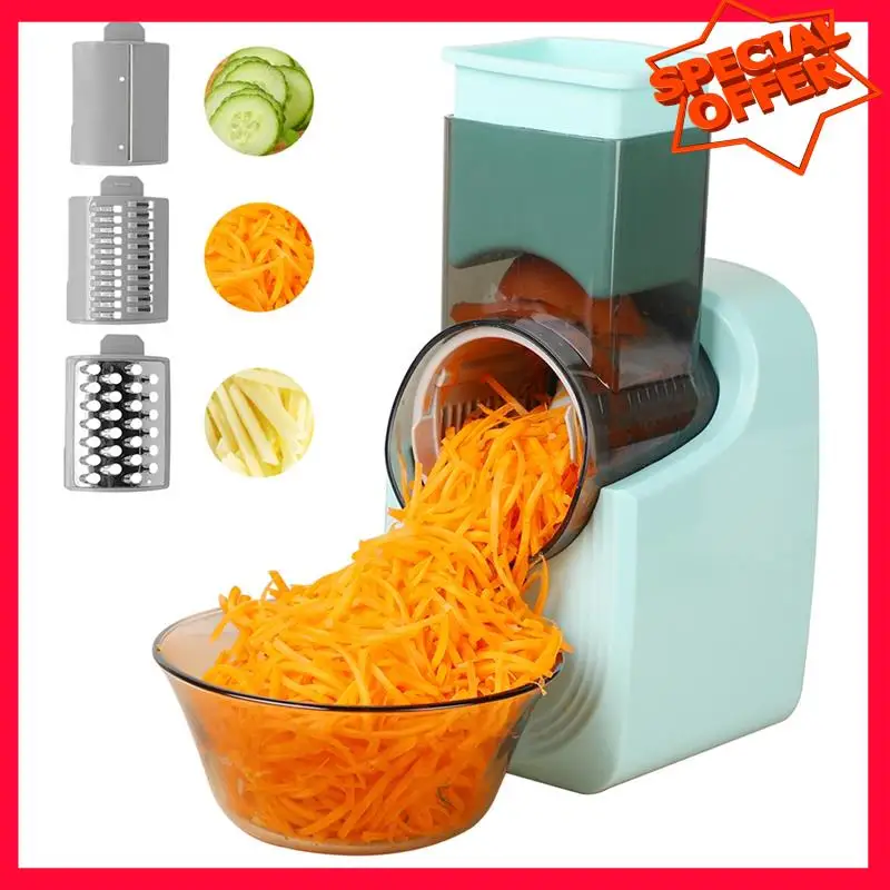 -ESTR Electric Cheese Grater, Electric Slicer Shredder, Electric Vegetable Slicer Salad Maker, Fruit Cutter, Food Processor
-ESTR Electric Cheese Grater, Electric Slicer Shredder, Electric Vegetable Slicer Salad Maker, Fruit Cutter, Food Processor