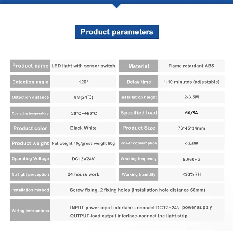 Автоматический регулируемый PIR датчик движения, ИК-инфракрасный детектор, модуль переключателя света, 12 24 В постоянного тока, 8 А для светодиодной ленты
Автоматический регулируемый PIR датчик движения, ИК-инфракрасный детектор, модуль переключателя света, 12 24 В постоянного тока, 8 А для светодиодной ленты
