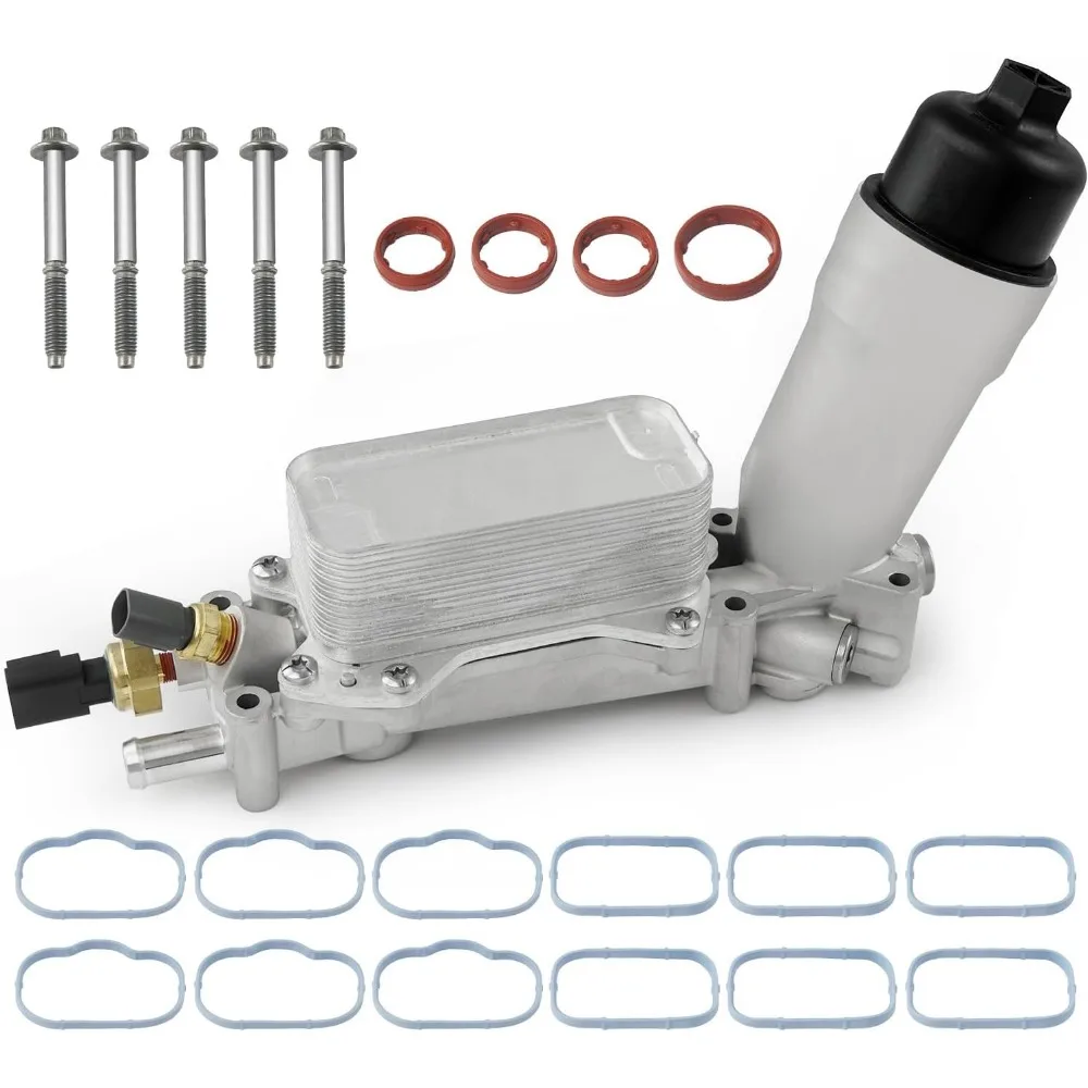 Upgraded Aluminum Engine Oil Cooler Filter Housing 3.6L 926-959 926-876 for 2017-2018 SUVs and Sedans
Upgraded Aluminum Engine Oil Cooler Filter Housing 3.6L 926-959 926-876 for 2017-2018 SUVs and Sedans