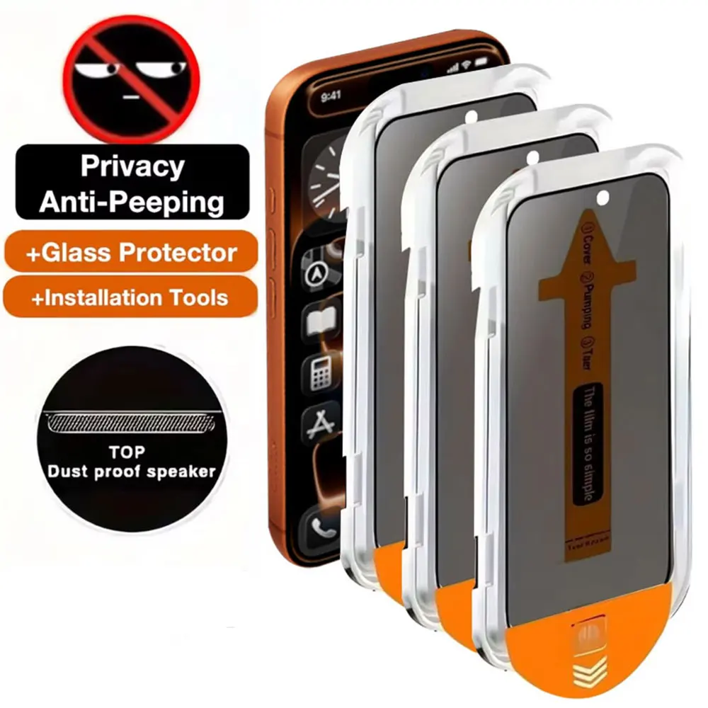 Oleophobic Coating Privacy Screen Protectors For iPhone 17 Pro Air 16 15 11 13 12 14 Pro Max Plus Anti Spy Tempered Glass Film
Oleophobic Coating Privacy Screen Protectors For iPhone 17 Pro Air 16 15 11 13 12 14 Pro Max Plus Anti Spy Tempered Glass Film