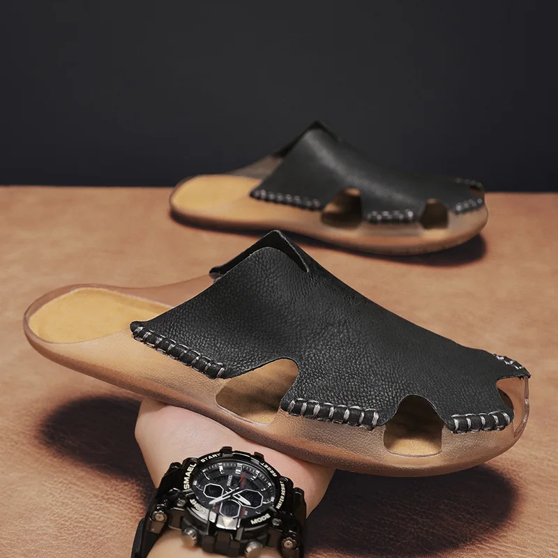 2025 New Porous Shoes Men Outdoor Soft Slippers Anti-slip Outer Wear Slippers Men Casual Sandals Peep Toe Sandals Beach Sandals
2025 New Porous Shoes Men Outdoor Soft Slippers Anti-slip Outer Wear Slippers Men Casual Sandals Peep Toe Sandals Beach Sandals