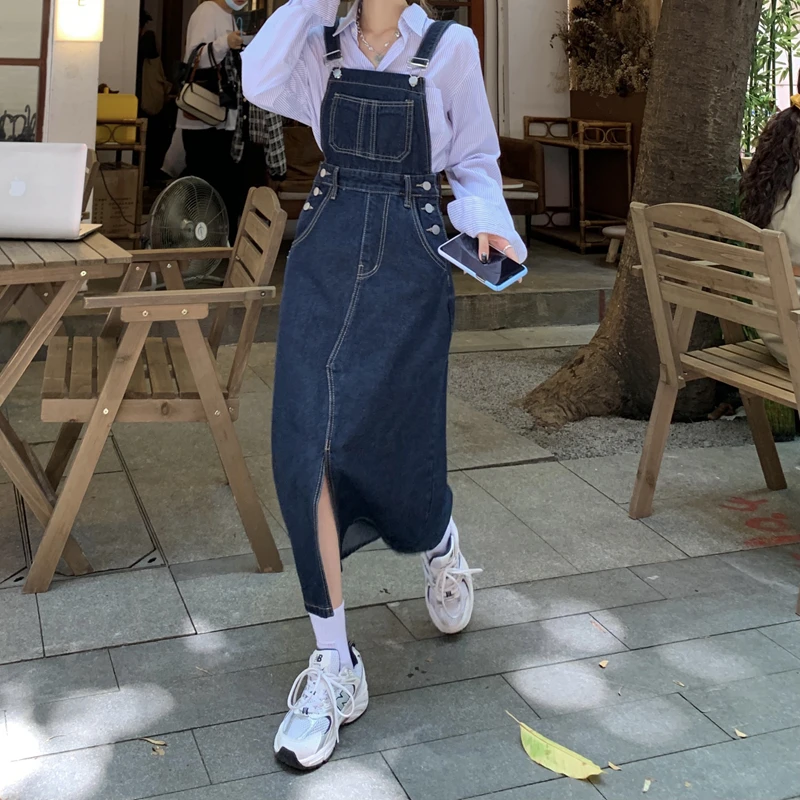 Denim Suspender Skirt Women's Spring and Autumn 2023 New Age-Reducing Slimming Dress Petite Elegant Split Long Skirt
Denim Suspender Skirt Women's Spring and Autumn 2023 New Age-Reducing Slimming Dress Petite Elegant Split Long Skirt