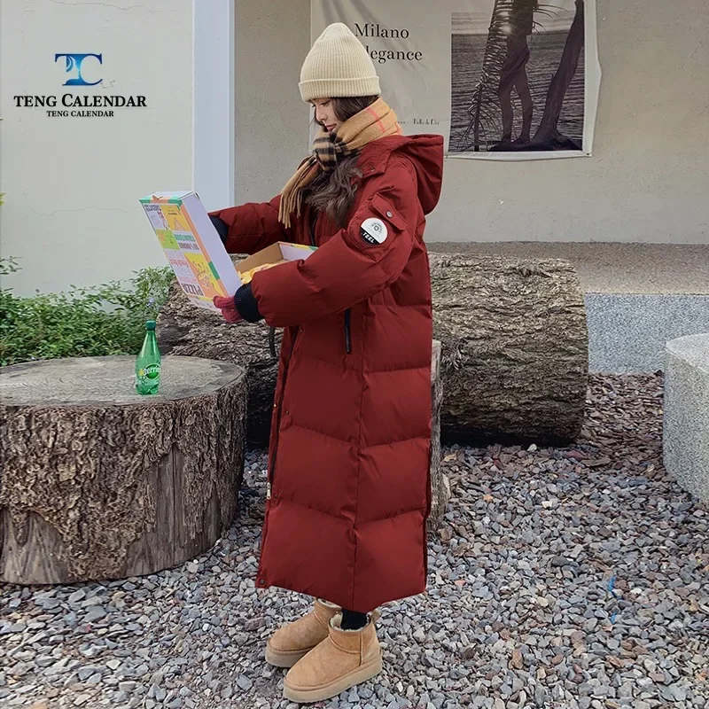Fashionable Angra Red Down Cotton Jacket, Long Western-style Thick Bread Jacket, Women's Winter 2025 New Style
Fashionable Angra Red Down Cotton Jacket, Long Western-style Thick Bread Jacket, Women's Winter 2025 New Style