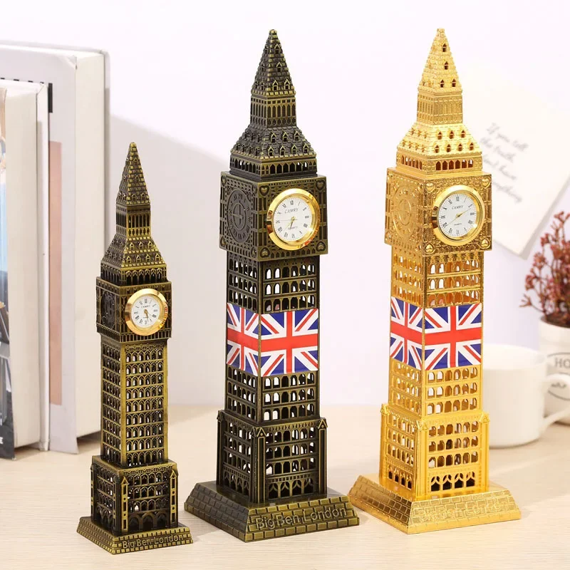 Metal Big Ben Model With Real Watch London UK Landmark Building Tourist Souvenir Home Desktop Decor Furnishing Articles Gifts
Metal Big Ben Model With Real Watch London UK Landmark Building Tourist Souvenir Home Desktop Decor Furnishing Articles Gifts