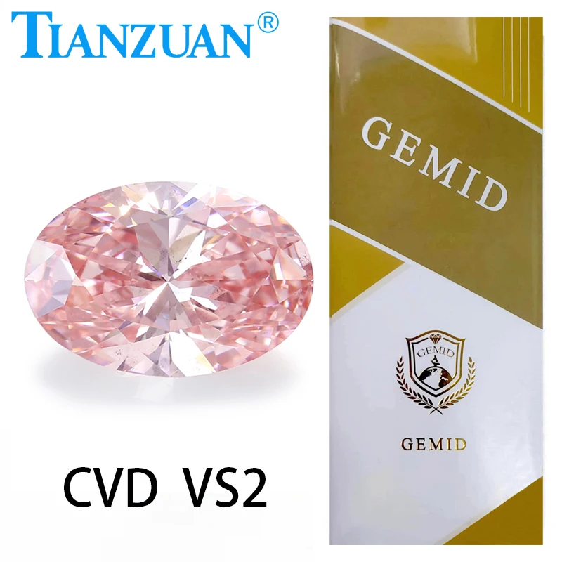 Лабораторный Выращенный бриллиант CVD овальной формы 1.581CT VS2, необычный Интенсивный розовый цвет, 2EX свободная бусина из драгоценного камня с сертификатом GEMID
Лабораторный Выращенный бриллиант CVD овальной формы 1.581CT VS2, необычный Интенсивный розовый цвет, 2EX свободная бусина из драгоценного камня с сертификатом GEMID