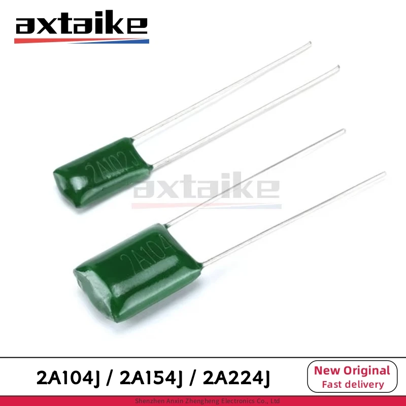 50PCS Polyester Film Capacitor 100V 100nF 150nF 220nF 2A104J 2A154J 2A224J 2A104 2A154 2A224 0.1uF 0.15uF 0.22uF
50PCS Polyester Film Capacitor 100V 100nF 150nF 220nF 2A104J 2A154J 2A224J 2A104 2A154 2A224 0.1uF 0.15uF 0.22uF