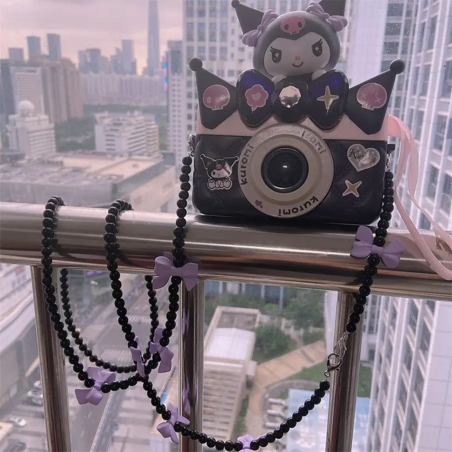 Kawaii cartoon characters Kuromi creative purple bow oblique strand chain applicable bag oblique strand universal versatile bag
Kawaii cartoon characters Kuromi creative purple bow oblique strand chain applicable bag oblique strand universal versatile bag
