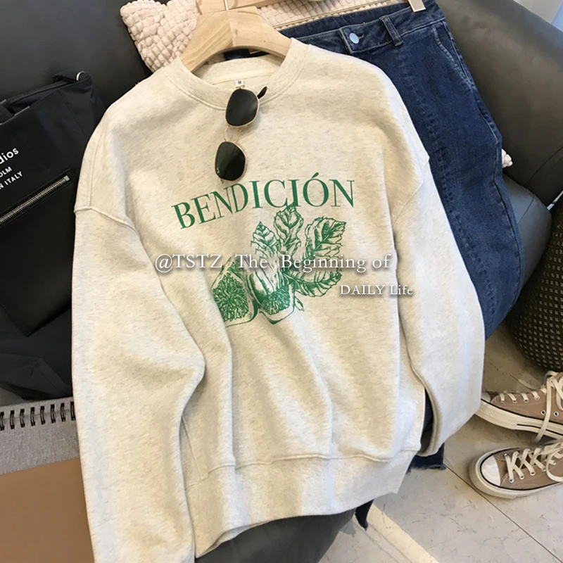 Autumn Womens Sweatshirt 2022 O-neck printing Harajuku Pullovers Casual Long sleeve Woman Sweatshirts Knit Streetwear Hoodies
Autumn Womens Sweatshirt 2022 O-neck printing Harajuku Pullovers Casual Long sleeve Woman Sweatshirts Knit Streetwear Hoodies