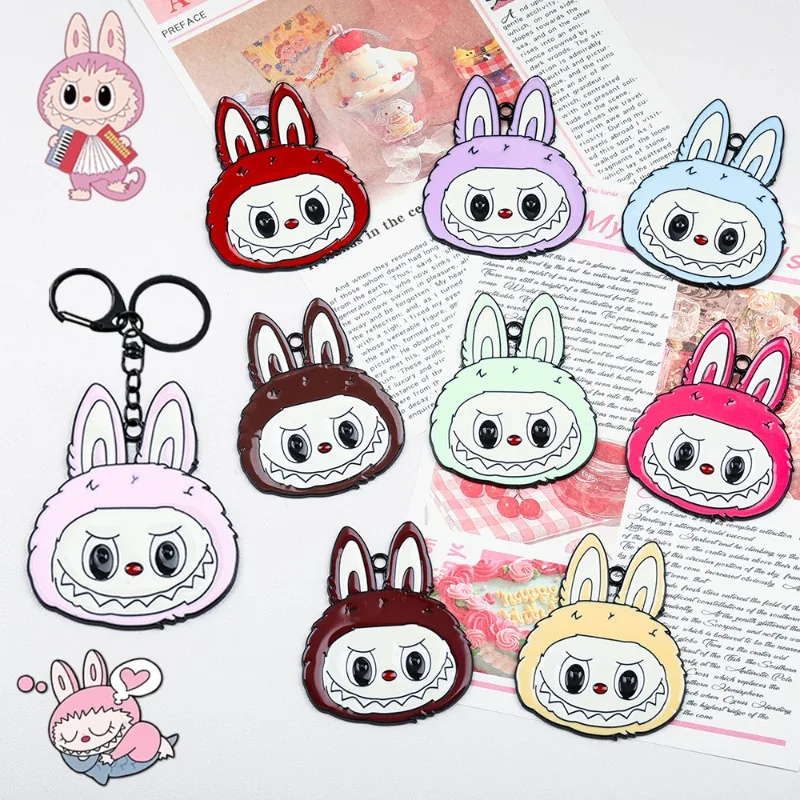 Popular Anime Labubu Head Alloy Charms Color Dripping Oil DIY Earrings Phone Chains Bag Hanging Keychain Material accessory
Popular Anime Labubu Head Alloy Charms Color Dripping Oil DIY Earrings Phone Chains Bag Hanging Keychain Material accessory