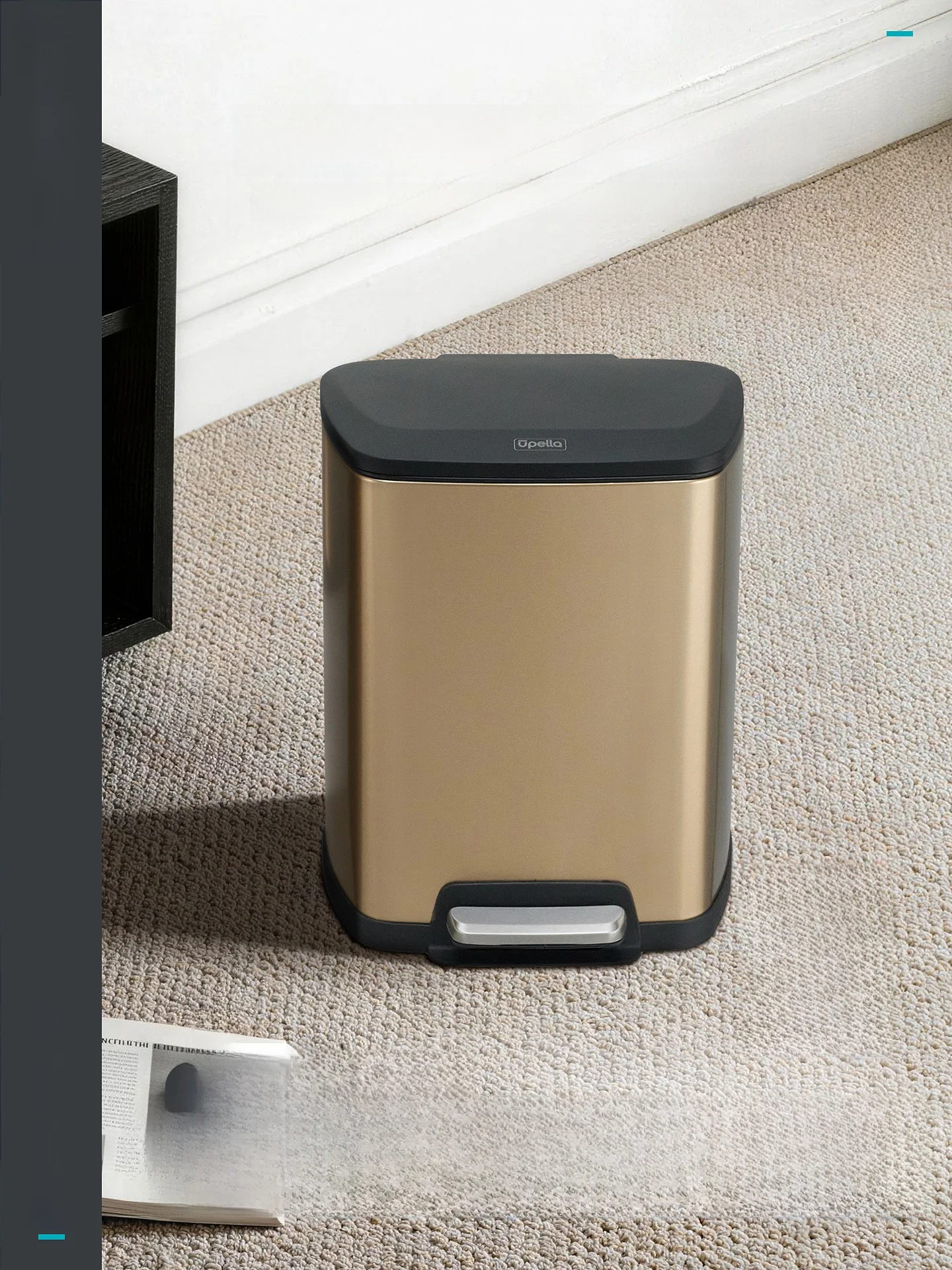 Foot Pedal Trash Can Square Cover Household Kitchen Bedroom Living Room Bathroom Stainless Steel Trash Bin U16-EPT-8L
Foot Pedal Trash Can Square Cover Household Kitchen Bedroom Living Room Bathroom Stainless Steel Trash Bin U16-EPT-8L