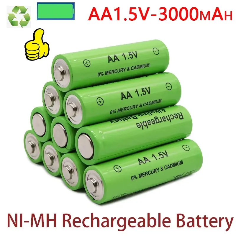 AA1.5V battery, 3000mAh,Alkaline technology lithium-ion 1.5V AA battery, clock, mouse, computer, toy, rechargeable battery
AA1.5V battery, 3000mAh,Alkaline technology lithium-ion 1.5V AA battery, clock, mouse, computer, toy, rechargeable battery