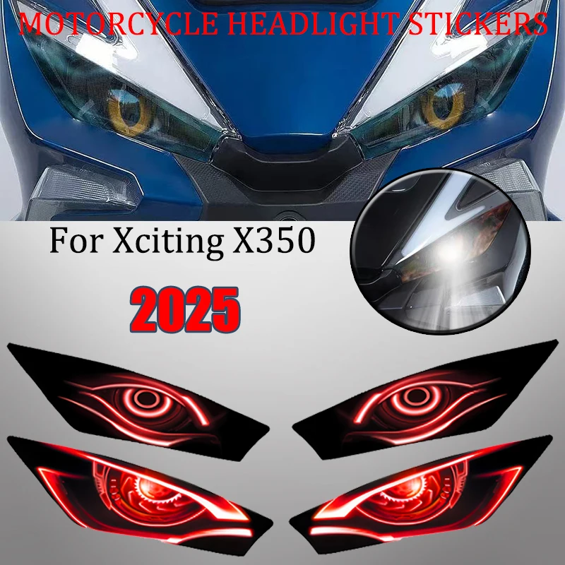 Для Kymco Xciting X350 X 350 2025 мотоциклетные наклейки на фары, защитные наклейки, наклейка на фару, водонепроницаемые наклейки на мотоцикл 
Для Kymco Xciting X350 X 350 2025 мотоциклетные наклейки на фары, защитные наклейки, наклейка на фару, водонепроницаемые наклейки на мотоцикл