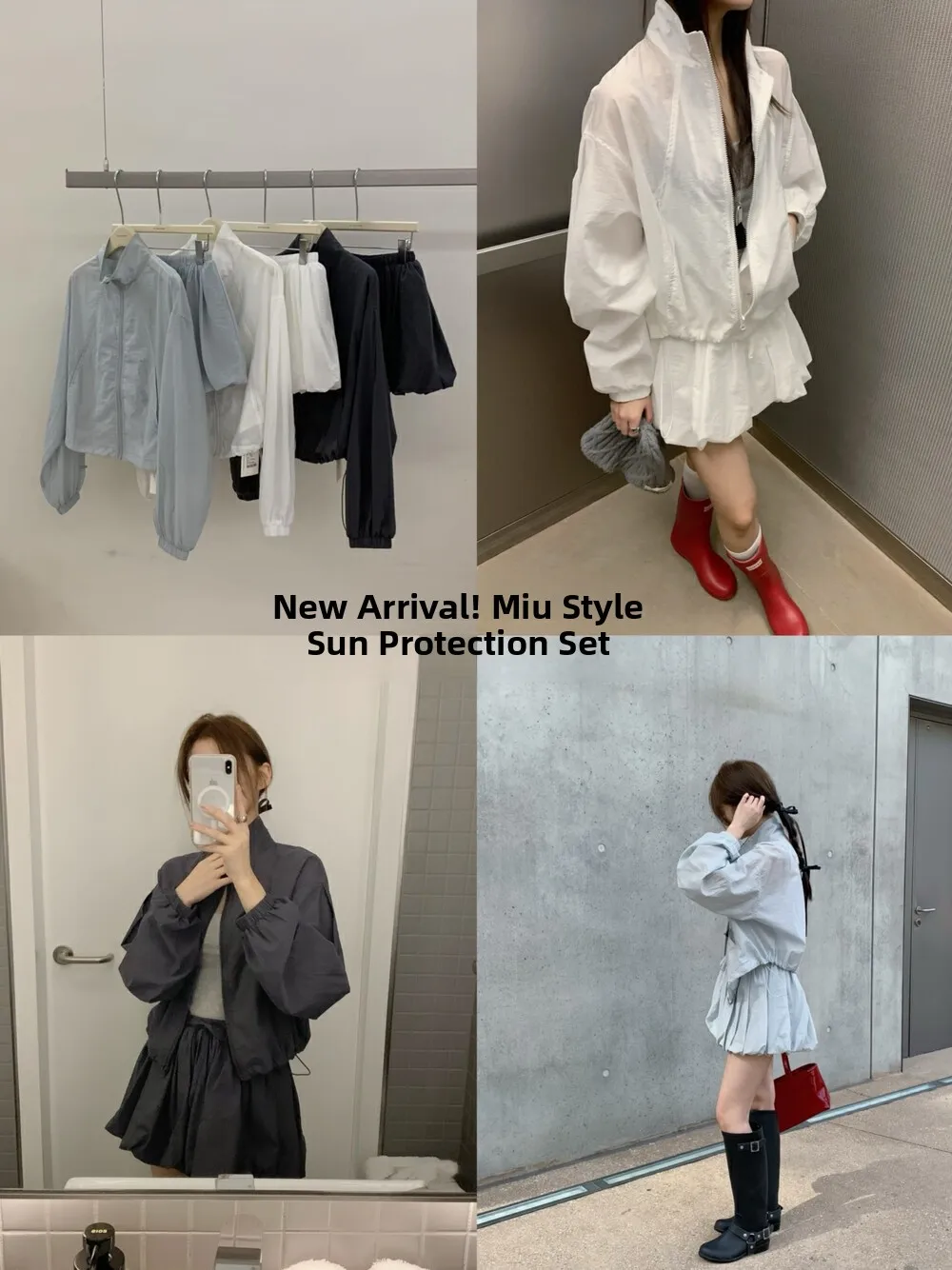 White Stand Collar Sun Protection Cardigan Women's Small Size Summer Thin Bloom Short Skirt Pants Style Fashion Set
White Stand Collar Sun Protection Cardigan Women's Small Size Summer Thin Bloom Short Skirt Pants Style Fashion Set