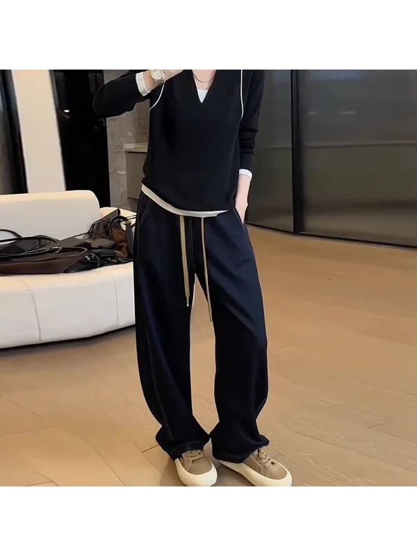plus Size American Drawstring Wide Leg Jeans Women's Pear Shape Small Size Elastic High Waist Knife Pants Elegant Fat MM
plus Size American Drawstring Wide Leg Jeans Women's Pear Shape Small Size Elastic High Waist Knife Pants Elegant Fat MM