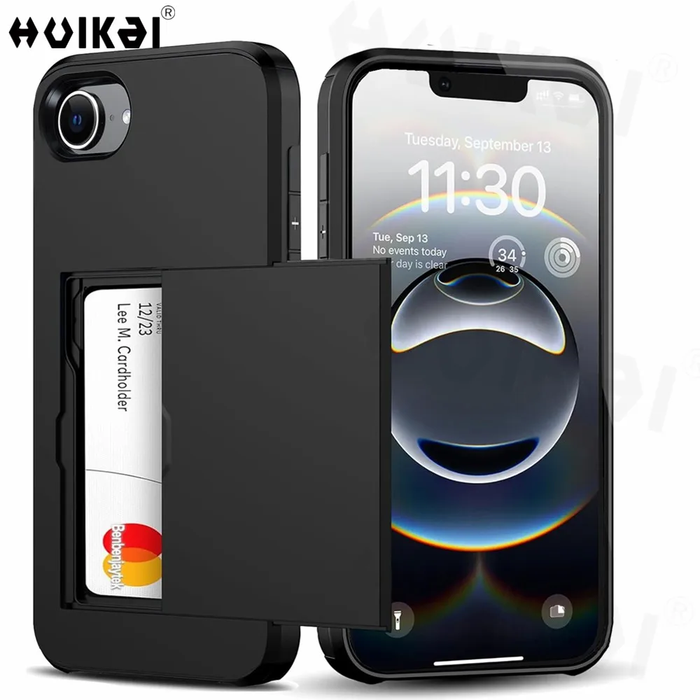 Case For iPhone 16e 16 Pro Max 15 Pro Max 14 Pro 13 12 11 Wallet Card Holder Slide Slot Slim Hard PC Heavy Duty Protective Cover
Case For iPhone 16e 16 Pro Max 15 Pro Max 14 Pro 13 12 11 Wallet Card Holder Slide Slot Slim Hard PC Heavy Duty Protective Cover