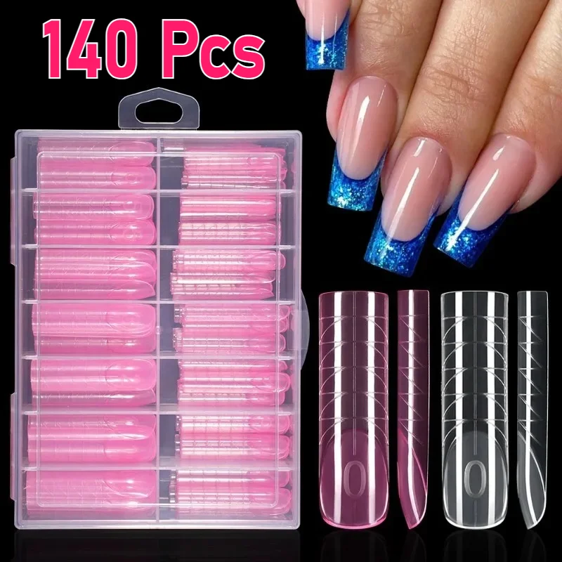 140/150 Pcs French Nail Dual Form Crystal Nail Model French Nail Art with Scale Paperless Holder Quick Phototherapy False Nails
140/150 Pcs French Nail Dual Form Crystal Nail Model French Nail Art with Scale Paperless Holder Quick Phototherapy False Nails