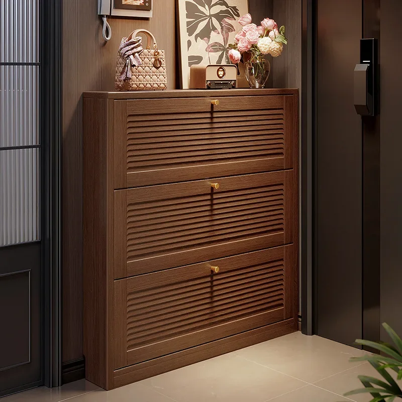 Shoe cabinet ultra-thin entry behind the door of the household 2026 new entrance Solid wood extremely narrow tipping bucket smal
Shoe cabinet ultra-thin entry behind the door of the household 2026 new entrance Solid wood extremely narrow tipping bucket smal