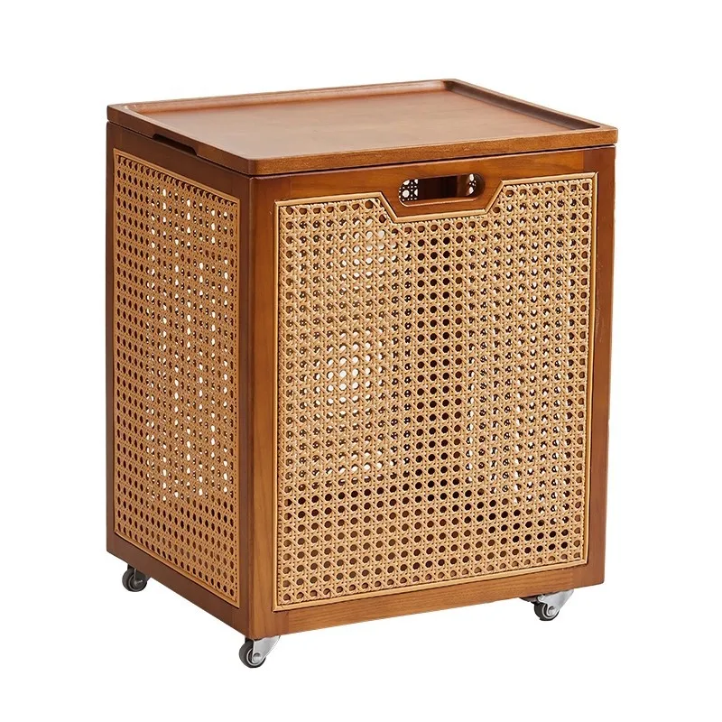 Rattan dirty clothes basket, household storage basket with lid, Gaoyan bathroom dirty clothes basket
Rattan dirty clothes basket, household storage basket with lid, Gaoyan bathroom dirty clothes basket