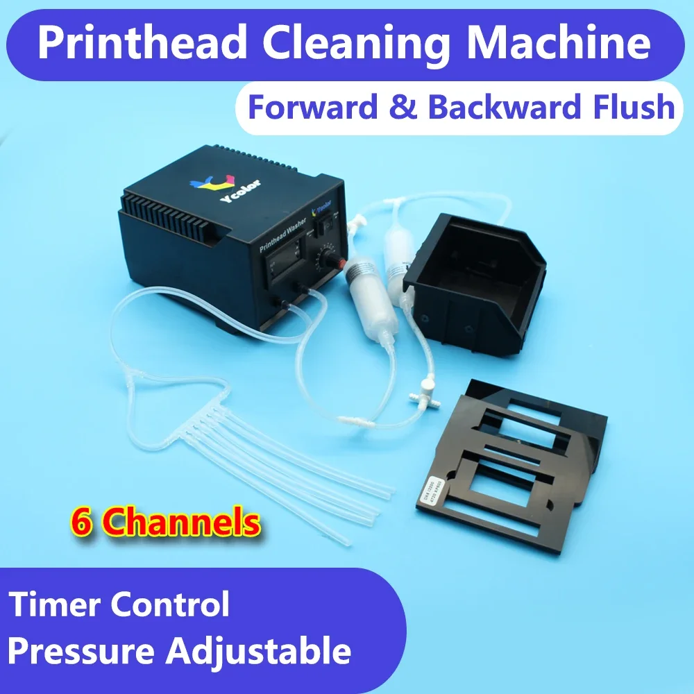 6 Channel Printer Head Washer Cleaning Machine Cleaner Tool For Epson L1800 L805 1390 XP600 DX6 i3200 Printhead Clogged Unclog
6 Channel Printer Head Washer Cleaning Machine Cleaner Tool For Epson L1800 L805 1390 XP600 DX6 i3200 Printhead Clogged Unclog
