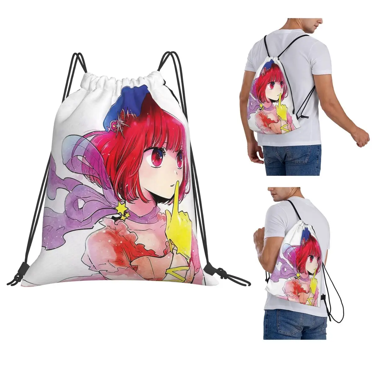 Oshi No Ko Kana Arima Anime Backpacks Casual Drawstring Bags Sundries Bag Book Bags for Travel Students
Oshi No Ko Kana Arima Anime Backpacks Casual Drawstring Bags Sundries Bag Book Bags for Travel Students