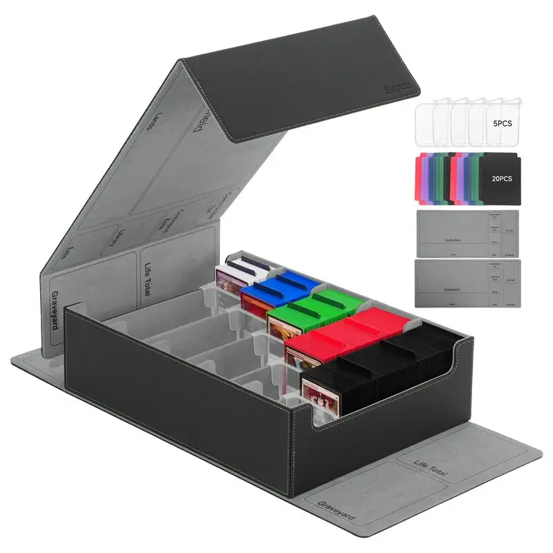 3800+ Capacity Card Storage Box ;5 Supporters, Leather Magnetic Closure Deck Storage Box For YuGiOh
3800+ Capacity Card Storage Box ;5 Supporters, Leather Magnetic Closure Deck Storage Box For YuGiOh