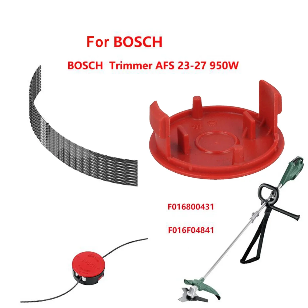 10pcs Trimmer Cutting Spool/1pc Trimmer Cap For Bosch AFS 23-37 Electric Lawn Mower Trimmer F016800431 F016F04841
10pcs Trimmer Cutting Spool/1pc Trimmer Cap For Bosch AFS 23-37 Electric Lawn Mower Trimmer F016800431 F016F04841