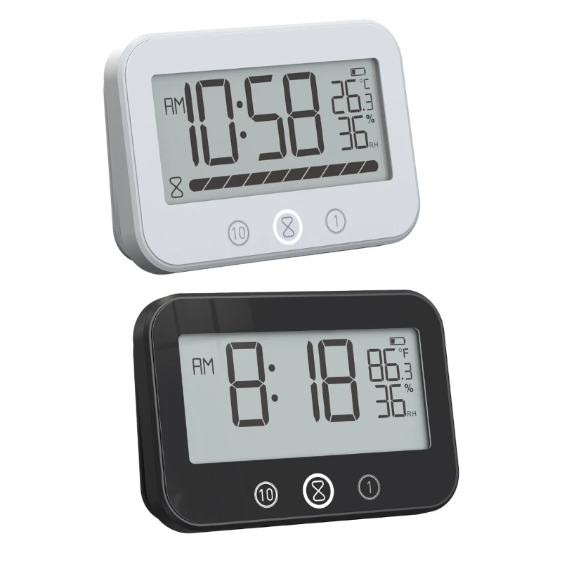 Countdown Equipped Bathroom Clock Temperature Display for Time Management
Countdown Equipped Bathroom Clock Temperature Display for Time Management