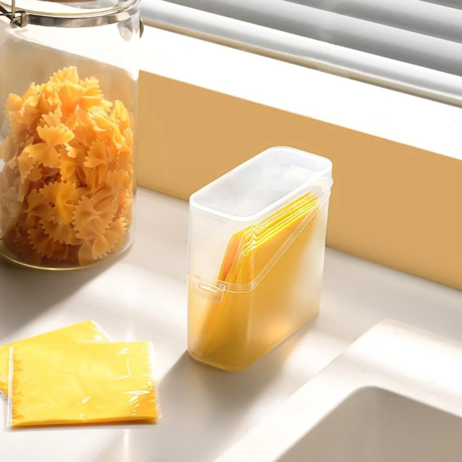 Sliced Cheese Container,Clear Sliced Cheese Container with Flip Lid,Portable Leakproof Clear Flip ,Vegetable & Fruit -Keeping
Sliced Cheese Container,Clear Sliced Cheese Container with Flip Lid,Portable Leakproof Clear Flip ,Vegetable & Fruit -Keeping