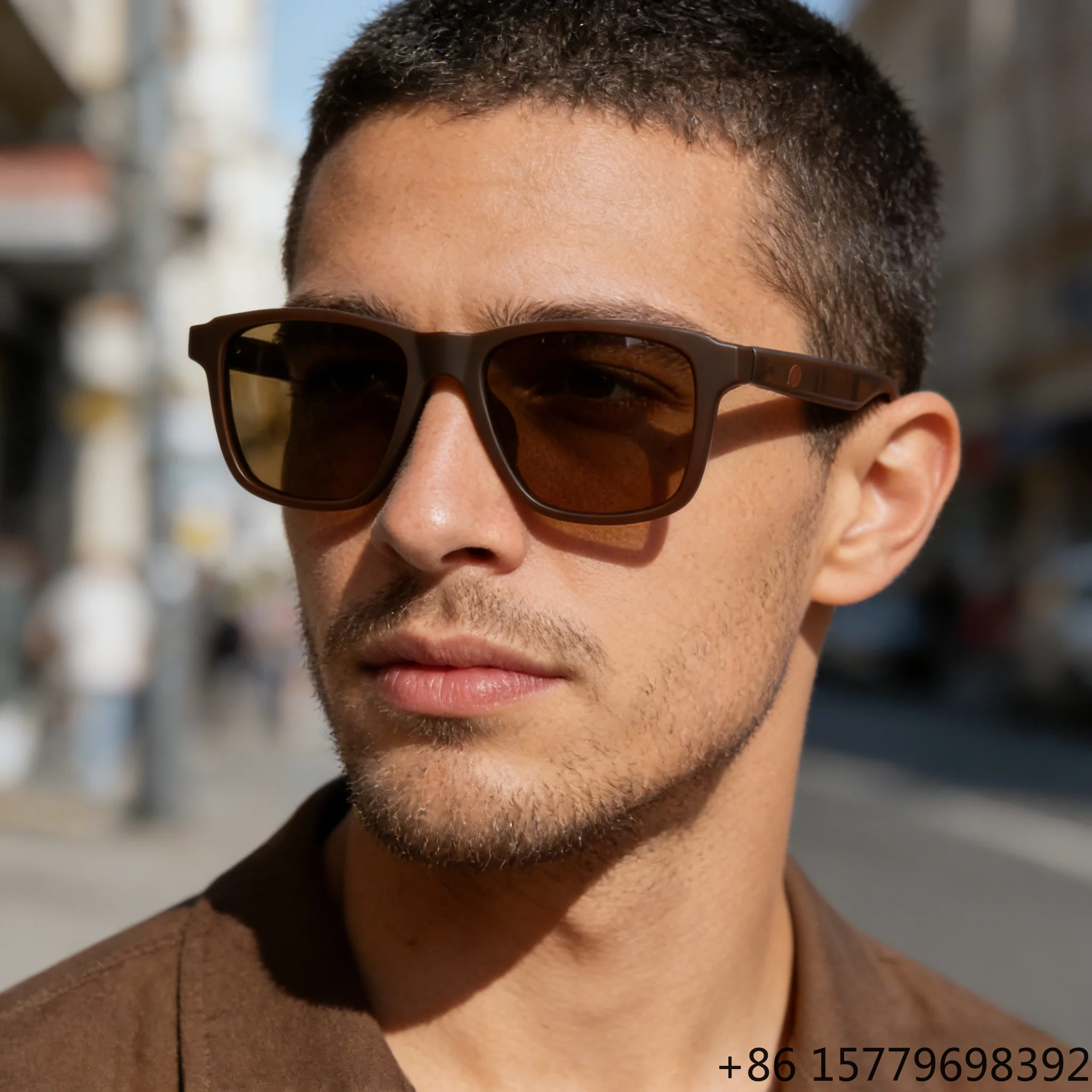 OEM Brown Smart Sunglasses Bluetooth Audio Speaker Phone Call Music Playback Touch Control AI
OEM Brown Smart Sunglasses Bluetooth Audio Speaker Phone Call Music Playback Touch Control AI