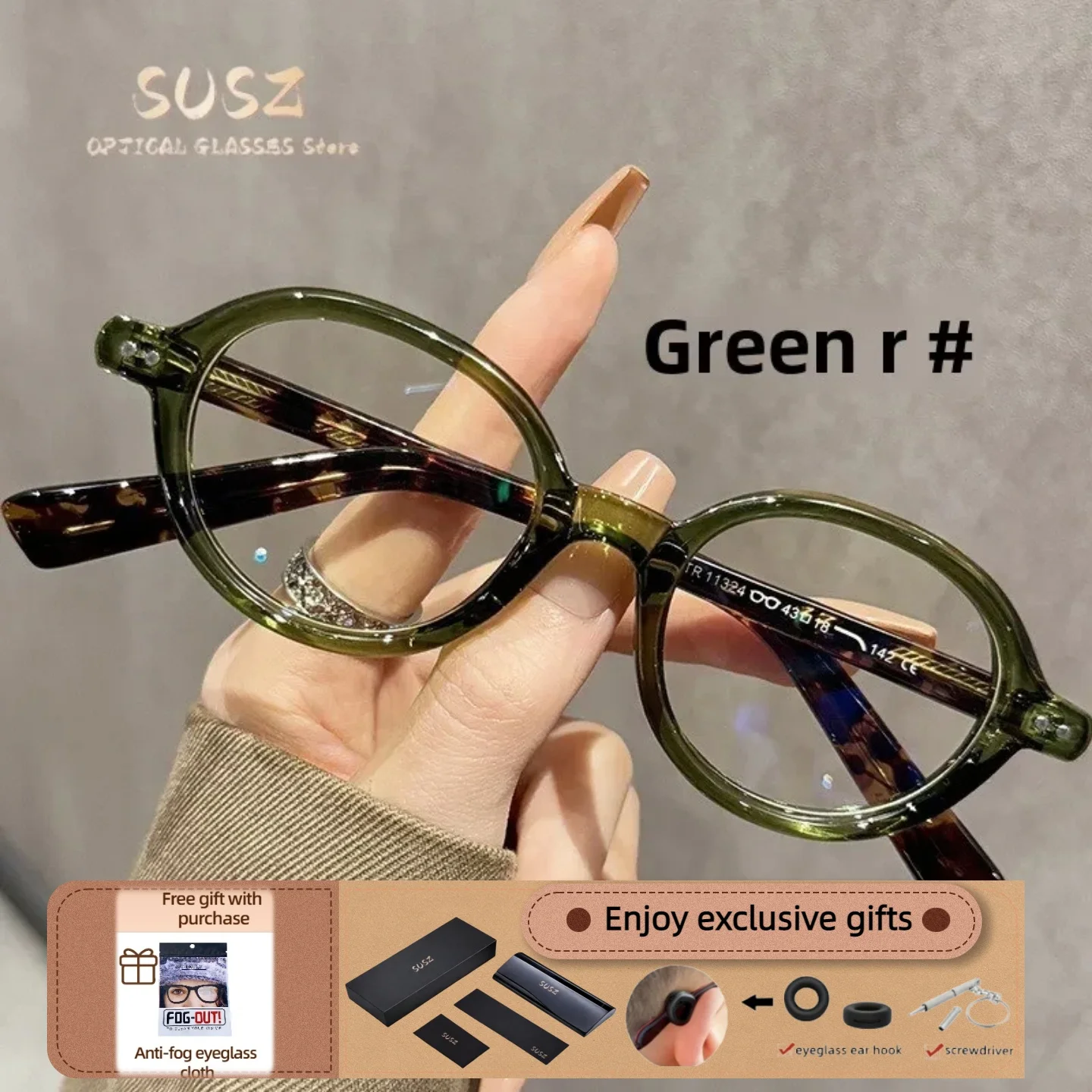 SUSZ Oval Oversize Frame Reading Glasses Anti Blue Light Prescription Glasses Vintage/Retro Comfortable Prescription Glasses
SUSZ Oval Oversize Frame Reading Glasses Anti Blue Light Prescription Glasses Vintage/Retro Comfortable Prescription Glasses