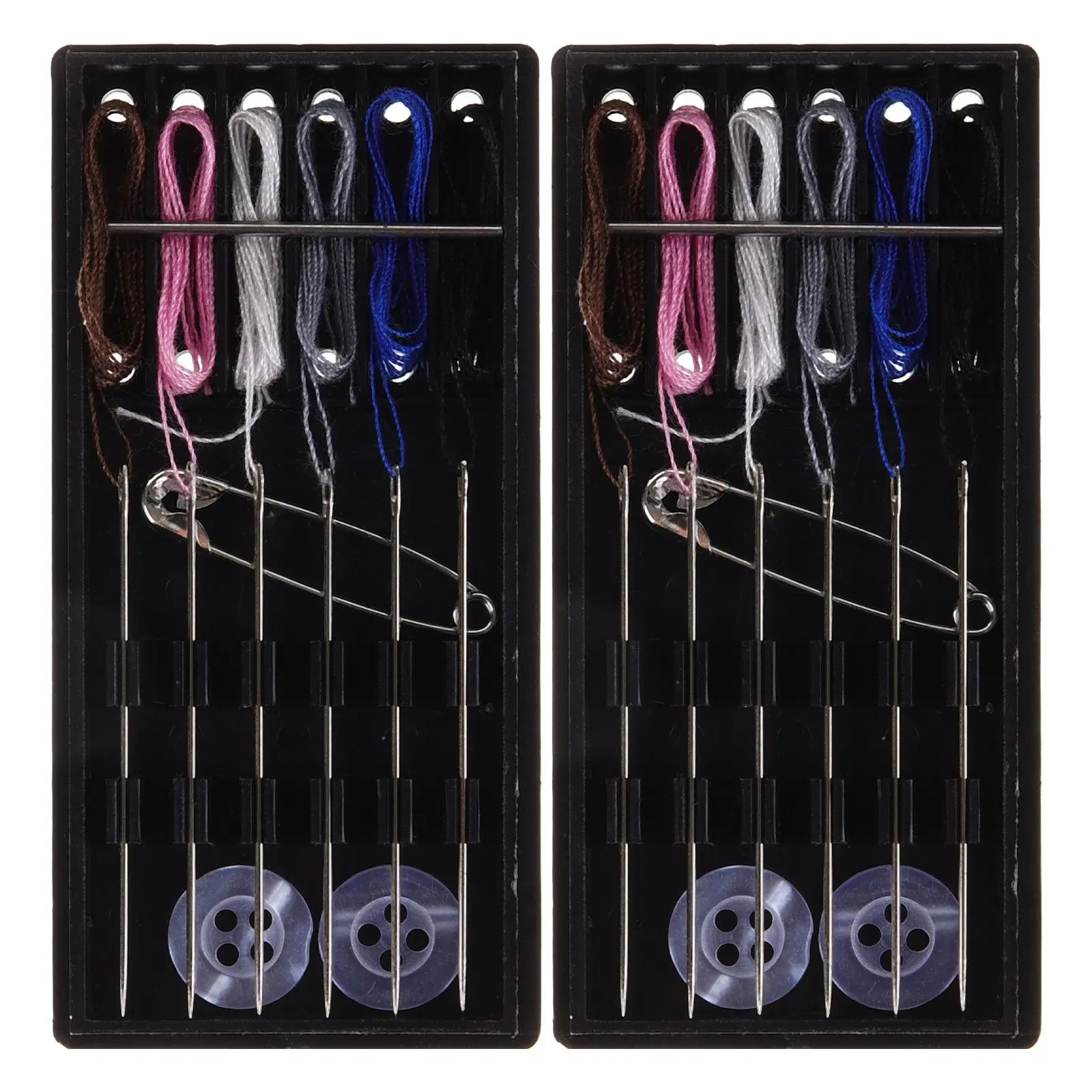 2 Sets Sewing Kit Practical Portable Hand Needle Travel Household Plastic Mini Thread Needles Tools Embroidery DIY Supplies
2 Sets Sewing Kit Practical Portable Hand Needle Travel Household Plastic Mini Thread Needles Tools Embroidery DIY Supplies