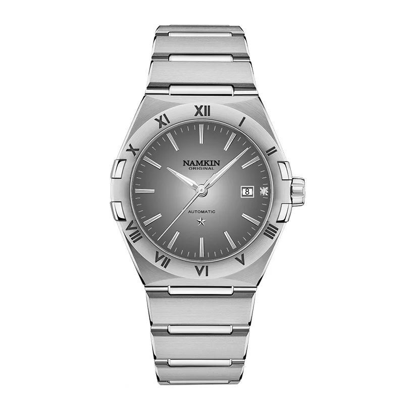 NAMKIN brand steel watchband business men waterproof mechanical watches fashion automatic mens date movement luxury mens watch
NAMKIN brand steel watchband business men waterproof mechanical watches fashion automatic mens date movement luxury mens watch
