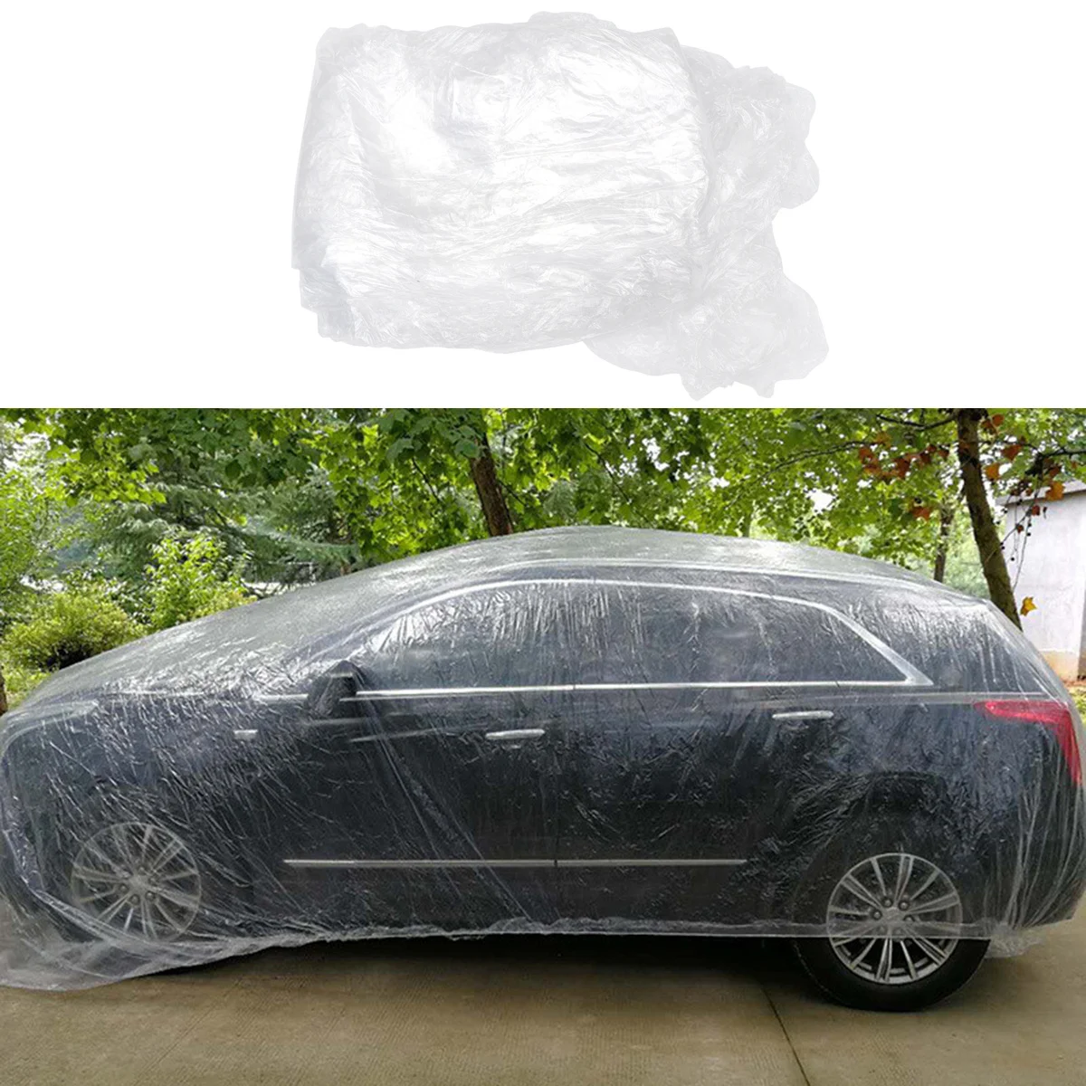 Disposable Thickened Waterproof Sunproof Car Cover Anti-Uv Dustproof Soft Texture Easy Replace Size Ll White Car Sunscreen Cover
Disposable Thickened Waterproof Sunproof Car Cover Anti-Uv Dustproof Soft Texture Easy Replace Size Ll White Car Sunscreen Cover