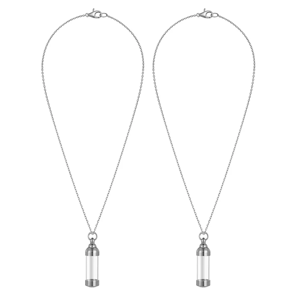 2Pcs Pet Ashes Keepsake Necklace Stainless Steel Urn Pendant Cremation Jewelry Memorial Necklace Pet Ashes Pendant
2Pcs Pet Ashes Keepsake Necklace Stainless Steel Urn Pendant Cremation Jewelry Memorial Necklace Pet Ashes Pendant