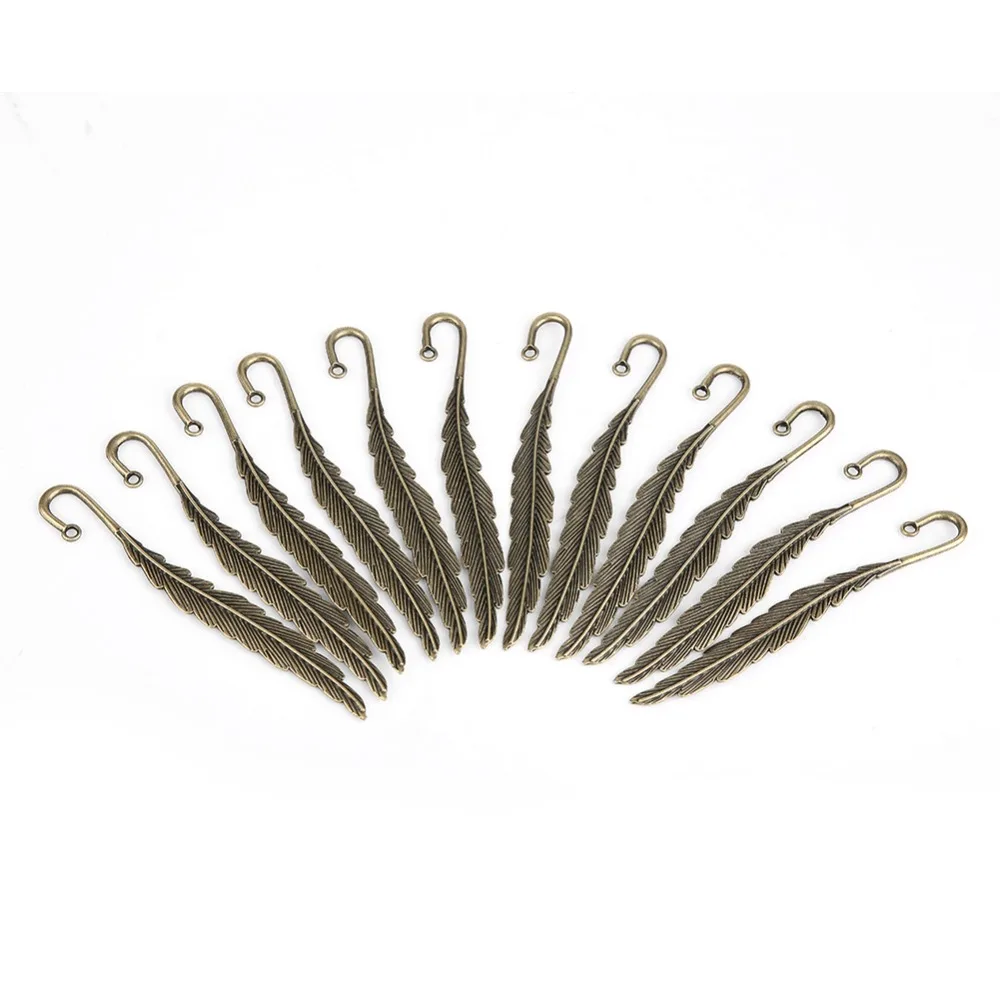 12pcs Bookmarks Zinc Alloy Metal Bookmarks Feather Antique Bronze Antique Bookmarks Feather Bookmarks Crafts
12pcs Bookmarks Zinc Alloy Metal Bookmarks Feather Antique Bronze Antique Bookmarks Feather Bookmarks Crafts