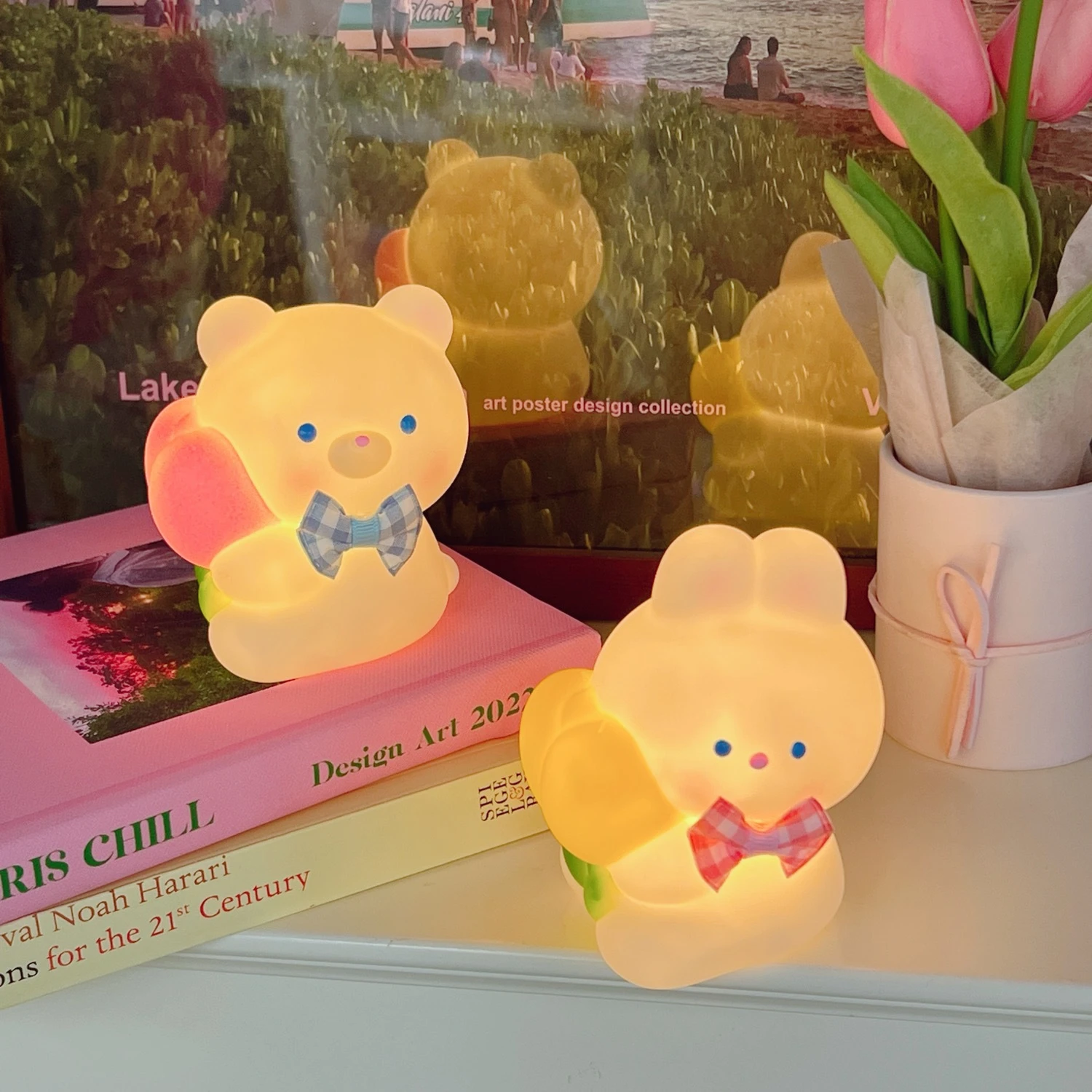 Sweet and Cute Eye Care Bedside Nightlight with Battery - Peach Table Lamp for Bedroom Sleep
Sweet and Cute Eye Care Bedside Nightlight with Battery - Peach Table Lamp for Bedroom Sleep