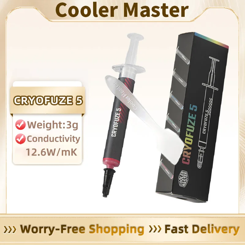 CoolerMaster 12,4 Вт, 3 г, красная термосиликоновая смазка, чипсет процессора графического процессора, теплопроводящее соединение, силиконовая смазочная паста со скребком
CoolerMaster 12,4 Вт, 3 г, красная термосиликоновая смазка, чипсет процессора графического процессора, теплопроводящее соединение, силиконовая смазочная паста со скребком