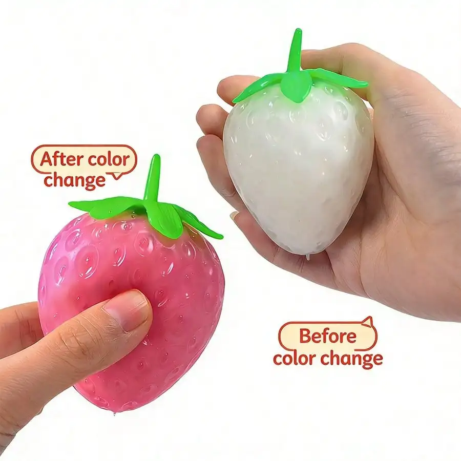 1pc Strawberry Squeeze Toy, Light-Sensitive Color Changing, Soft Texture, Slow Rebound, Comfortable Squeeze Feel, Stress Relief Squeeze Ball, Finger Pressure Relief Squeeze Toy, Handmade Soft Gel Squeeze Toy, Stress Relief Squeeze Fruit Toy,
1pc Strawberry Squeeze Toy, Light-Sensitive Color Changing, Soft Texture, Slow Rebound, Comfortable Squeeze Feel, Stress Relief Squeeze Ball, Finger Pressure Relief Squeeze Toy, Handmade Soft Gel Squeeze Toy, Stress Relief Squeeze Fruit Toy,