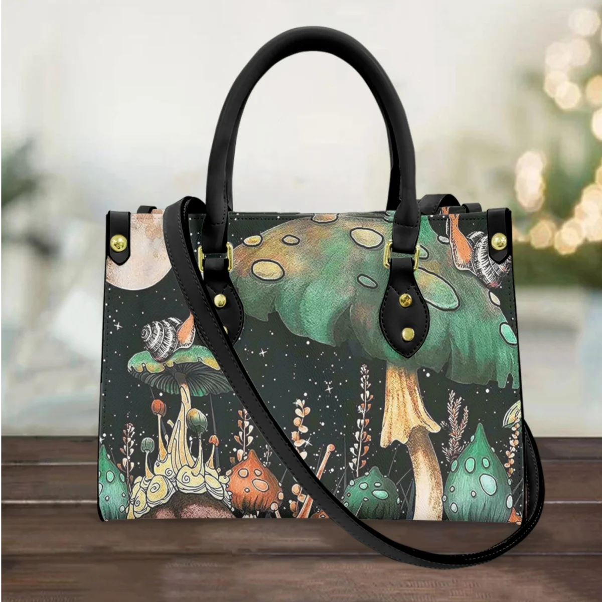 FORUDESIGNS Fashion Women's Handbag Mushroom Plant Forest Design Leather Handbags Teen Girls Shoulder Bags Shopping Commuting
FORUDESIGNS Fashion Women's Handbag Mushroom Plant Forest Design Leather Handbags Teen Girls Shoulder Bags Shopping Commuting