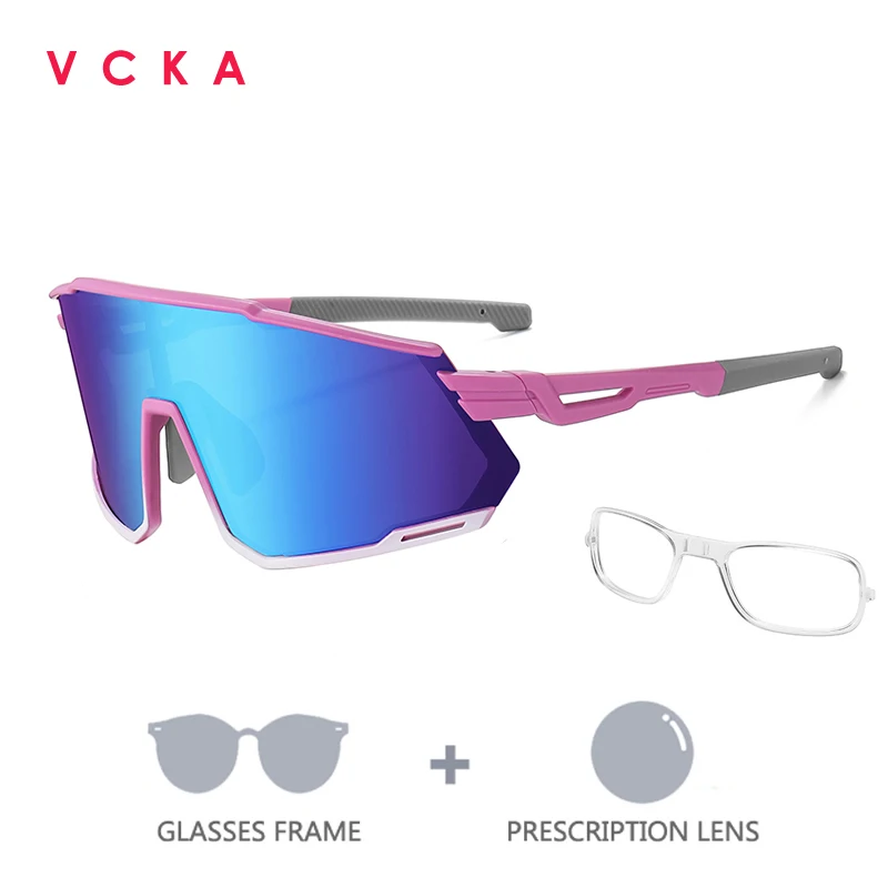 VCKA Polarized Men Women Custom Prescription Sunglasses Cycling UV400 Goggles Optics Sports Eyewear Myopia Hyperopia Eyelasses
VCKA Polarized Men Women Custom Prescription Sunglasses Cycling UV400 Goggles Optics Sports Eyewear Myopia Hyperopia Eyelasses
